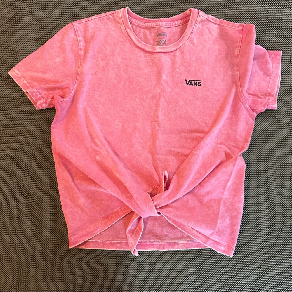 Vans Pink Tie-Front Tee